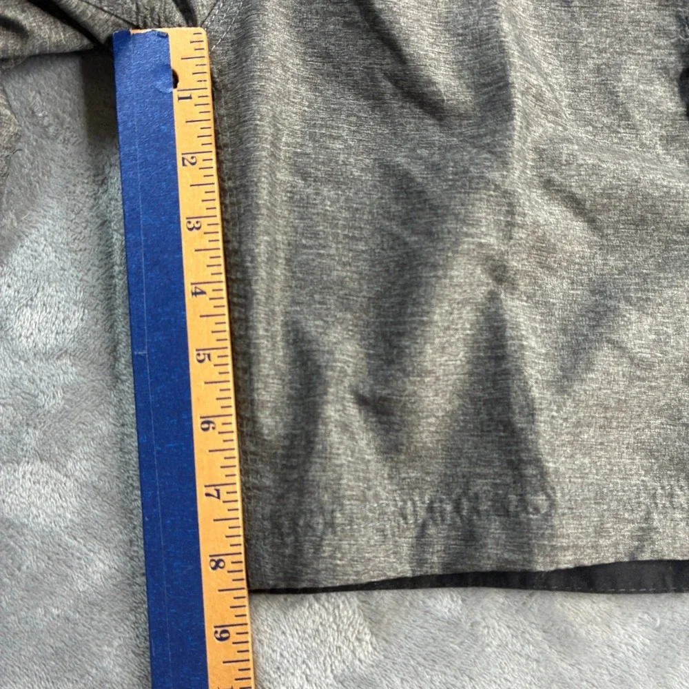 Speedo Men Swim Trunks Gray Black Size L UV Protection Cargo Pocket Board Shorts